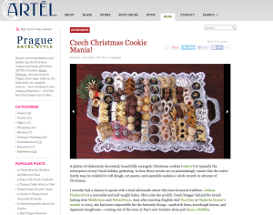 Artel 23. 12. 2014 http://www.pragueartelstyleblog.com/interviews/czech-christmas-cookie-mania.aspx