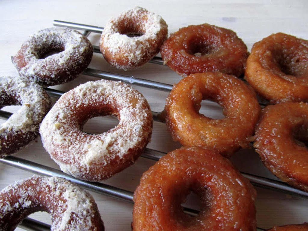 Ciderové donuty s jablkovou polevou